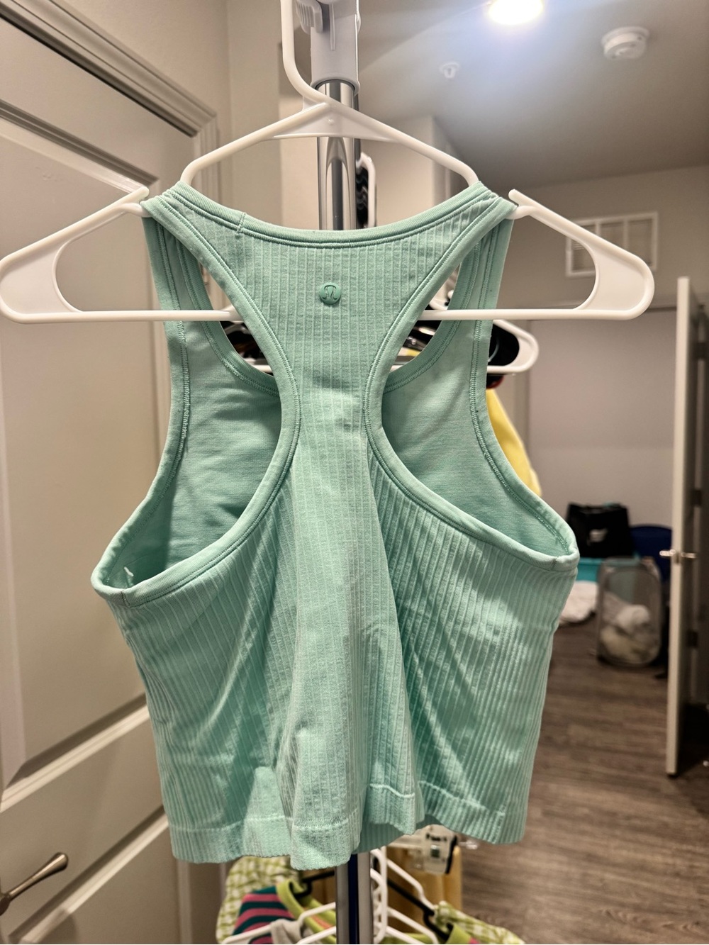 Lululemon Ribbed Racerback Tank Top - Mint - Picture 2 of 2